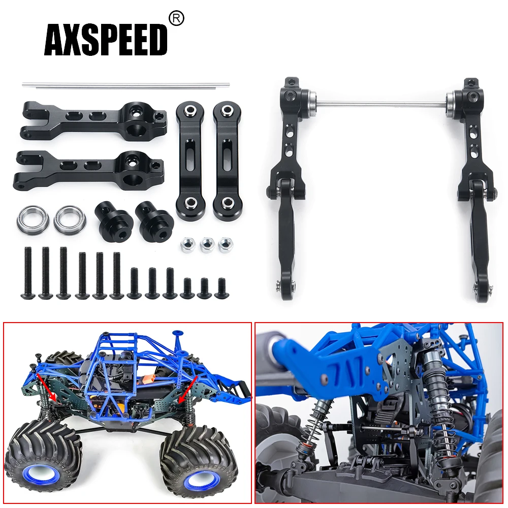 AXSPEED алюминиевая противоскользящая панель для 1/8 LMT 4WD сплошная ось Mega Truck Brushless RTR King Sling Monster Truck, Гравировальный экскаватор