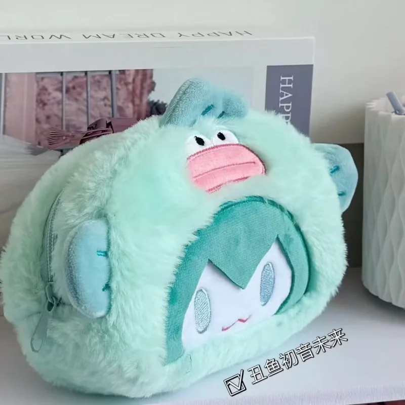 Фото Sweet Hatsune Miku креативный милый мультяшный узор для мальчиков и девочек, новый модный портативный пенал большой емкости для хранения №4