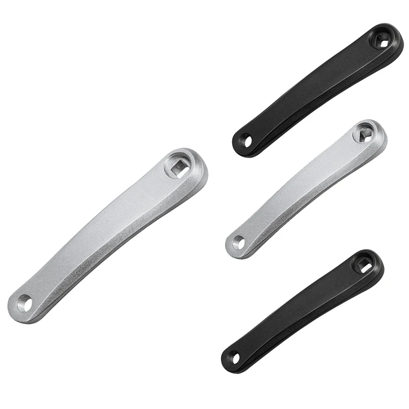 170Mm Crank Arm Mountain Bike Left Side Crank Square Hole Crankset Handle Replacement Parts Accessories Silver