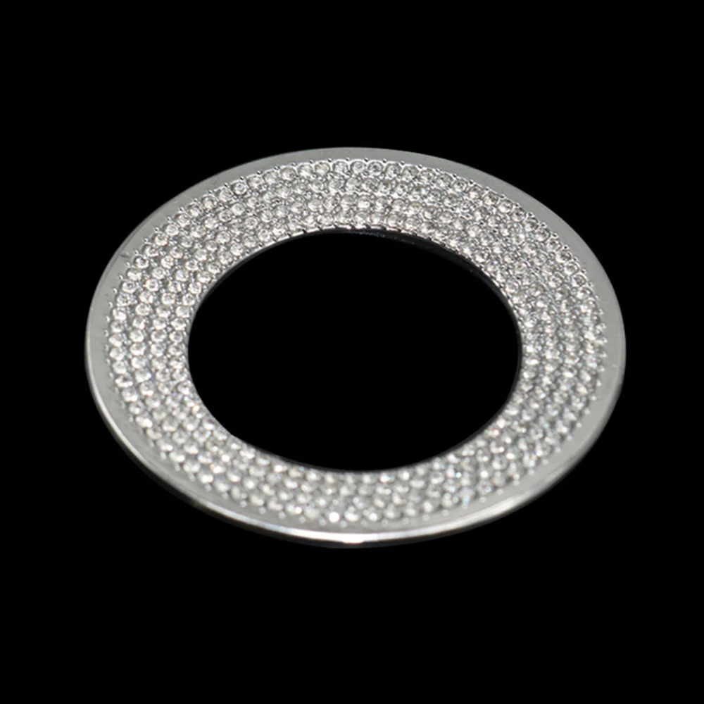 

Car Steering Wheel Diamond Stickers Bling 3D Rhinestone Logo Emblem Decoration Decals Auto Trim Ring Circle Interior Accessories