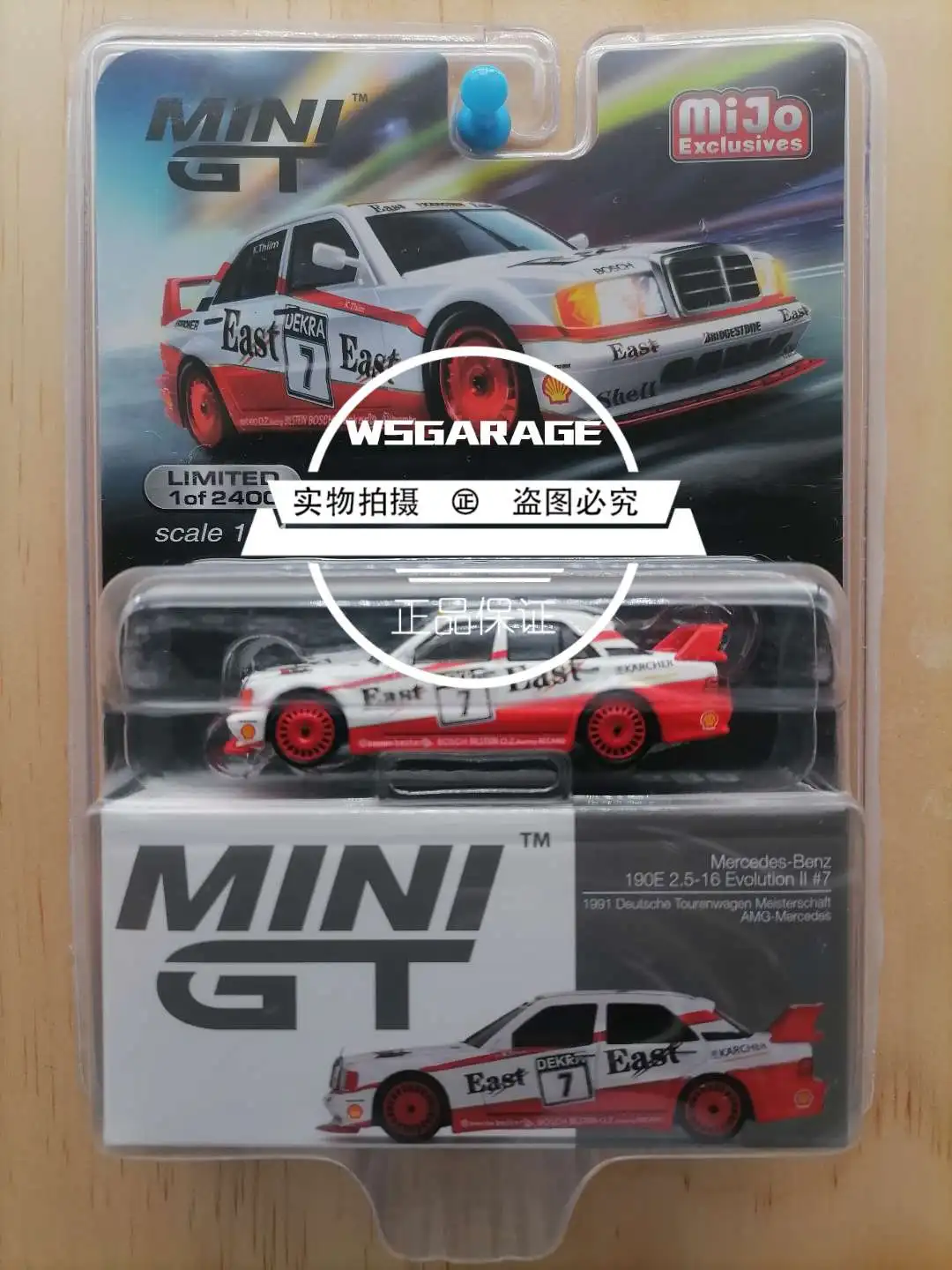 Mini GT 1:64 190E 2 5 16 Evo II Ограниченная Коллекция литых под давлением моделей