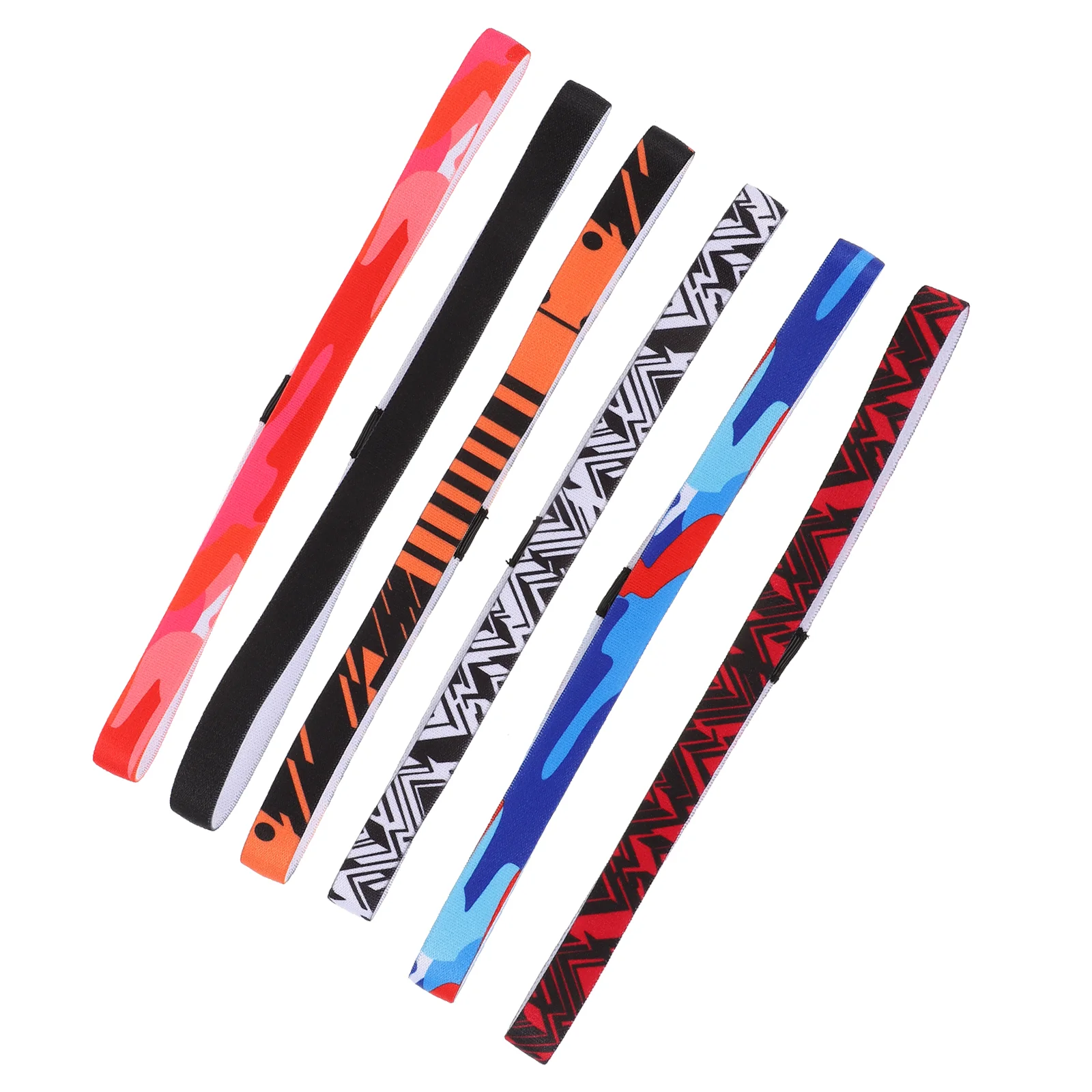 

6 Pcs Turban Headband Headgear Slim Headbands Running Hair Sweat Absorbent Non-slip Exercise Composite Fiber Sports Woman