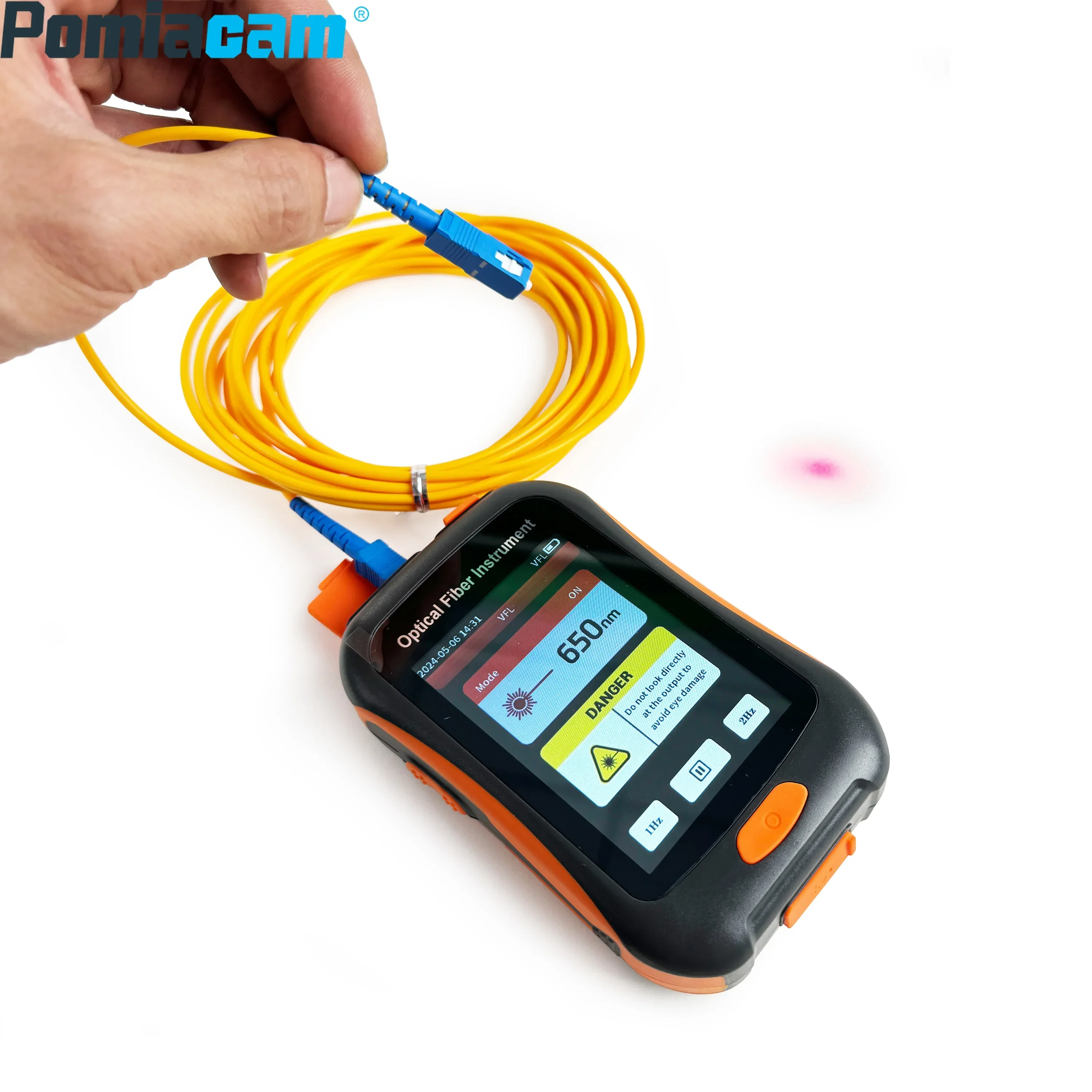 Фото NK 2800 Mini OTDR Оптический рефлектометр во временной области для тестирования FTTH Диапазон 80 км Длина волны 1550 нм Тестер волокна экрана 3,5 дюйма №3
