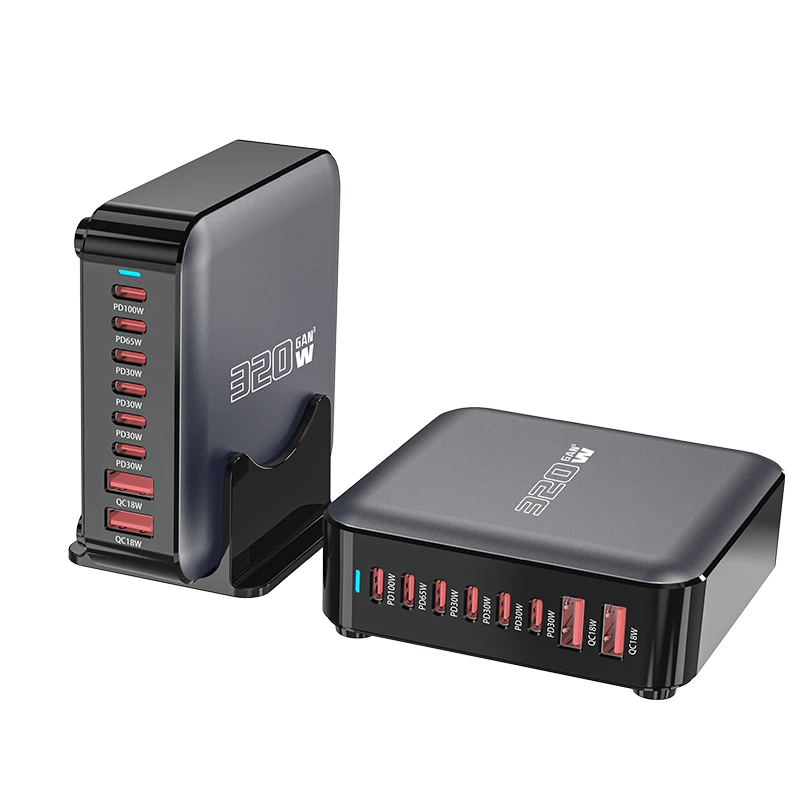 Новое многопортовое сверхбыстрое зарядное устройство GaN мощностью 320 Вт подходит