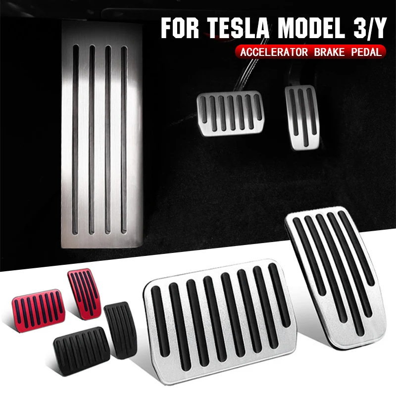 

Алюминиевая педаль тормоза акселератора для Tesla Model 3 Y 2017-2022, аксессуары для модификации интерьера