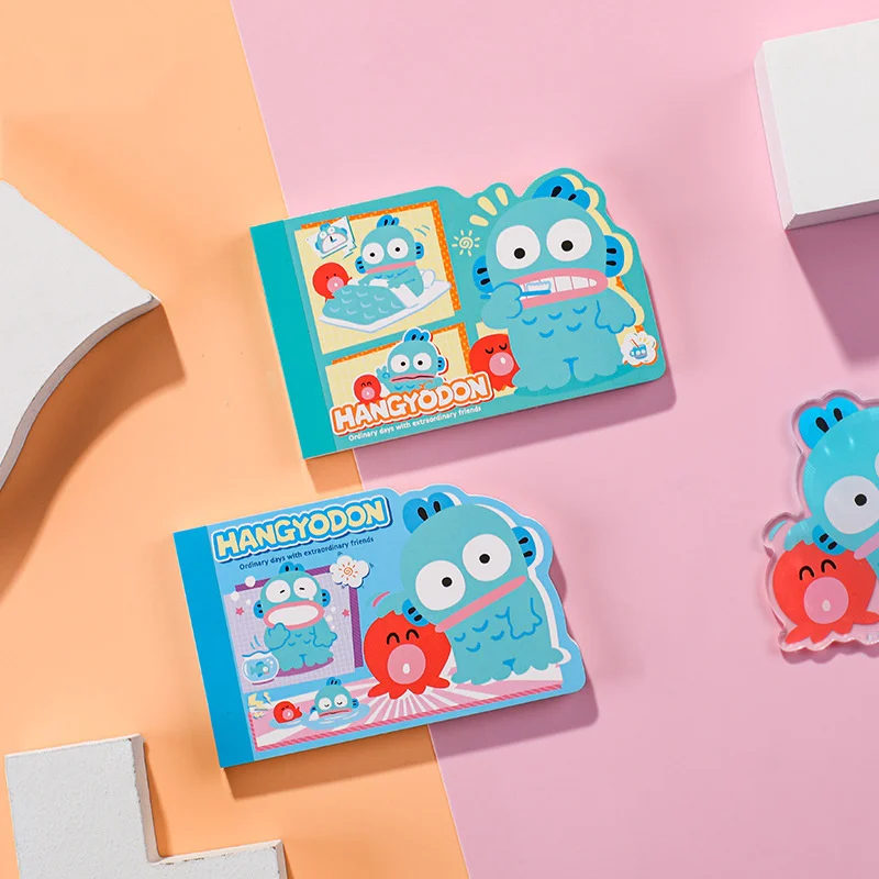 8pcs/ лот Sanrio Creative Hangyodon Memo Pad Sticky Notes Stationery Label Notepad Planner Sticker Post School Supplies