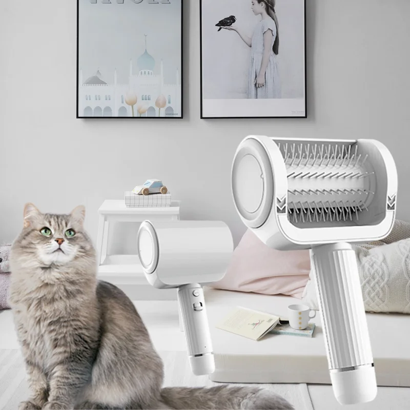 

Electric 2 Grooming Care Dog Brush Cat Comb Dog Pets Gear Comb Professional Cat Hair Brush Pet Electric Grooming Brush Cleaning