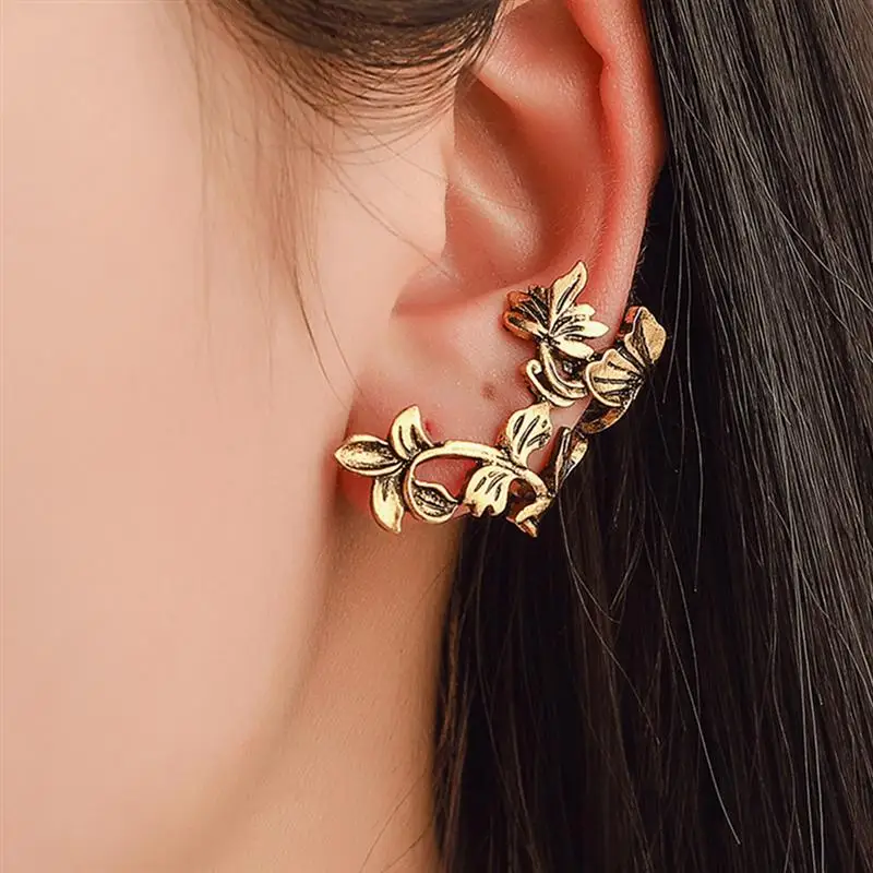 

2pcs Ear Cuffs Ear Clips Cuff Earrings Clip on Earrings Ear Wrap Clip Earrings