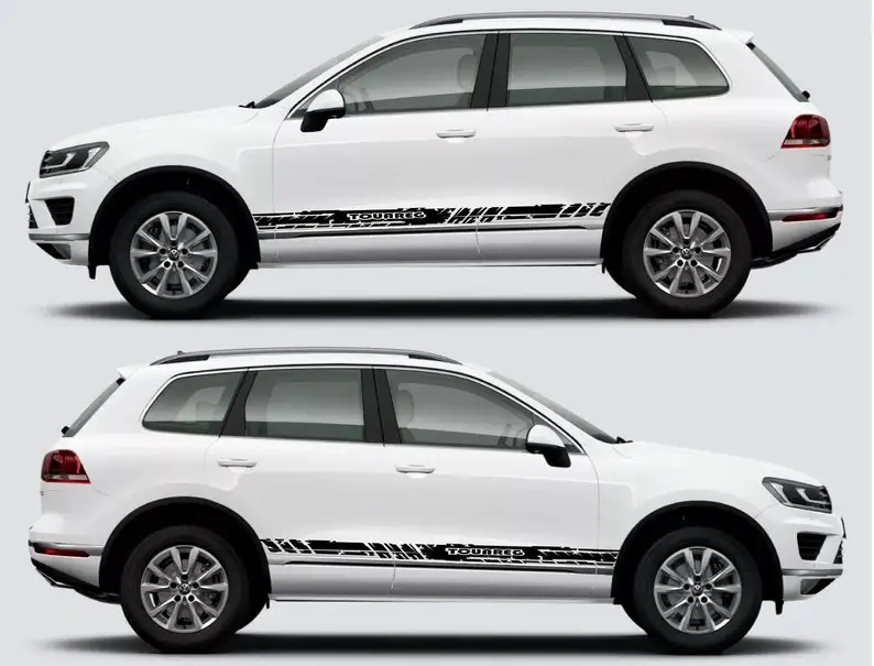

Sport Sticker Decal Side Door Stripes Compatible with Touareg