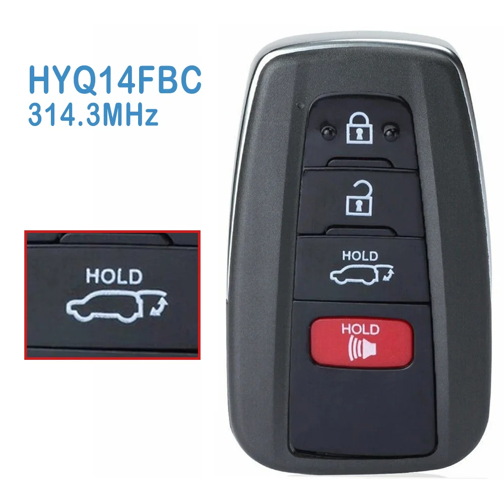 Плата #: 231451-0351G автоматический умный пульт HYQ14FBC 314,3 МГц 89904-06220 89904-06240 заменить автомобильный ключ для Toyota Camry2018 2019 2020