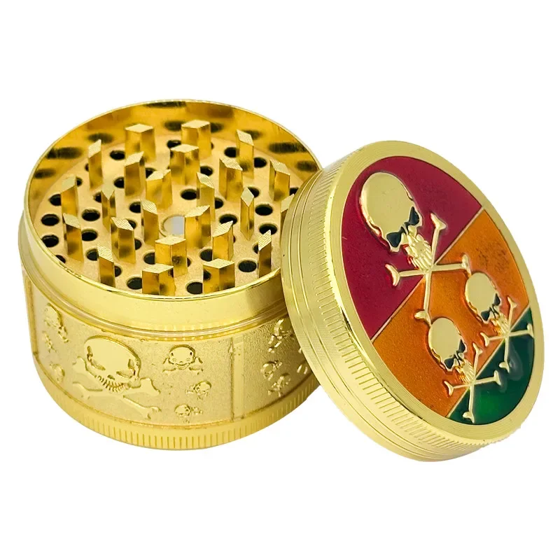 52 мм золотой череп стиль металлическая дымошлифовальная машина кухонный