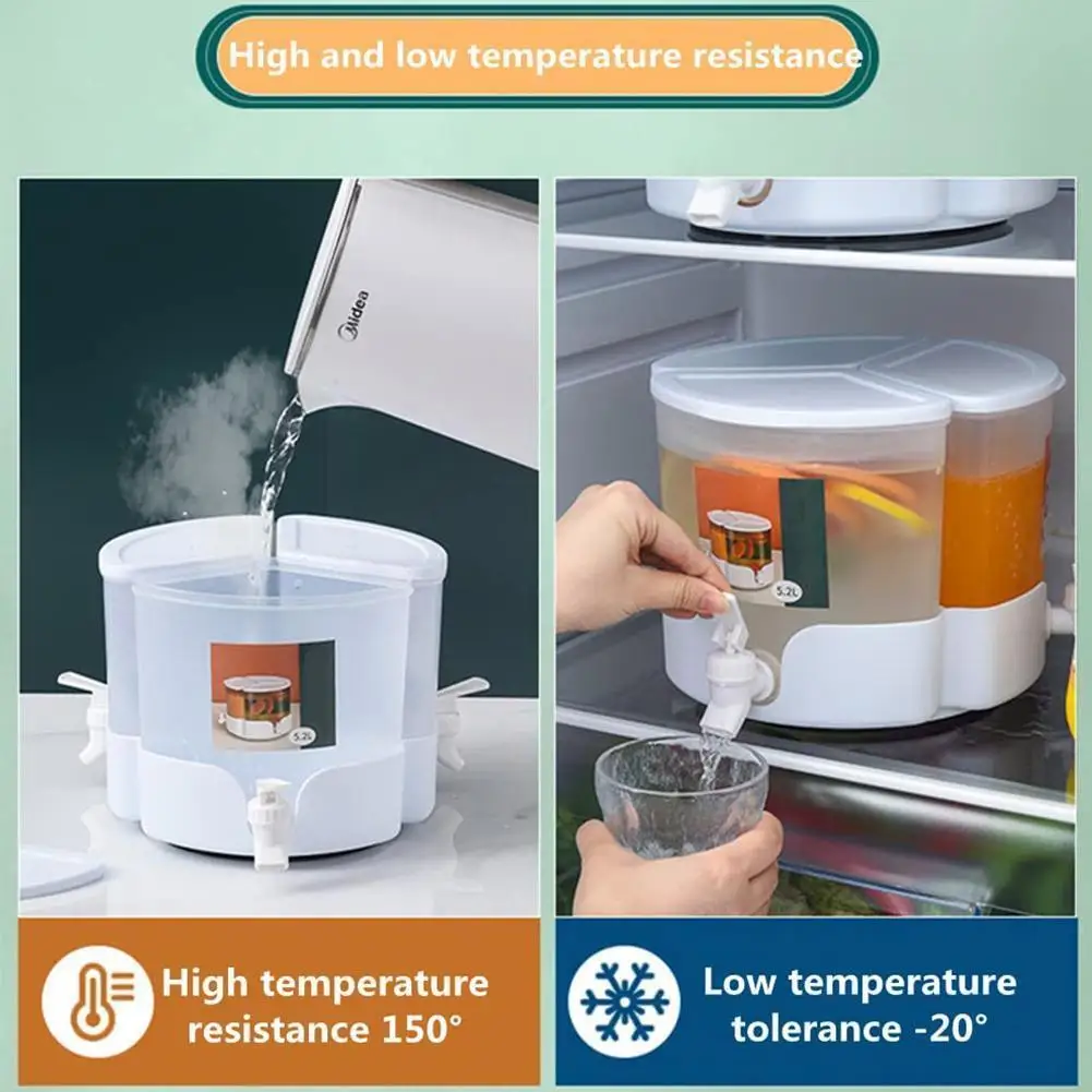 

Cold Kettle Refrigerator With Faucet Lemonade Bottle Water Pot Dispenser Cool Kettle Home Bucket Beverage Drinkware Jug K2J2