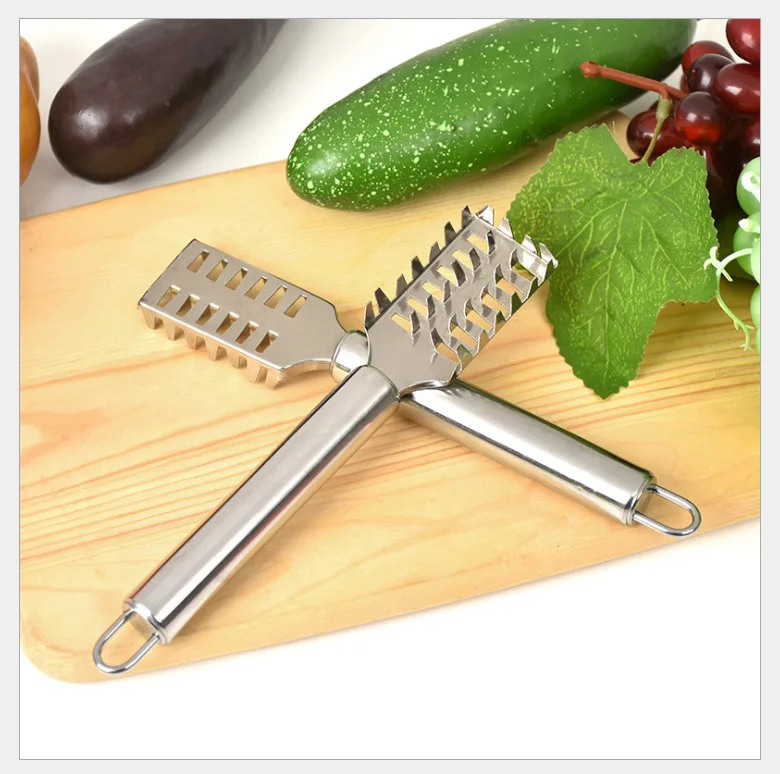 

Stainless Steel Fast Cleaning Fish Peeler Scale Remover Seafood Crackers Fish Scaler Cleaner Planet Skin Brush Scraper Tool