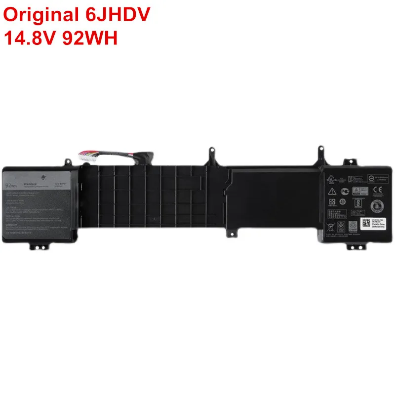 14.8V 92WH New Original 6JHDV Battery Laptop Notebook For Dell Alienware 17 R2 R3 P43F001 P43F002 ALW17ED-1728 2728 3728 5046J