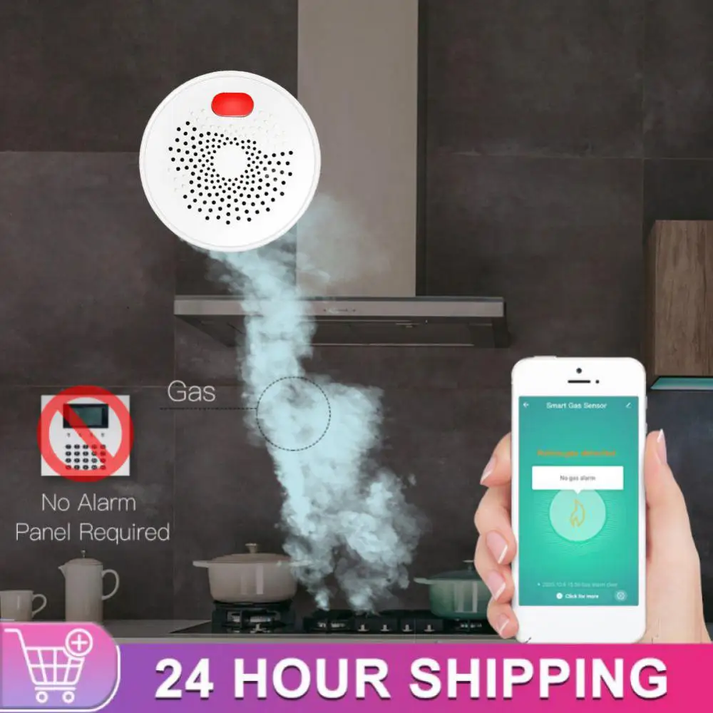 

Zigbee Smart Wireless Smoke Detector Ac 85v-250v Tuya Zigbee Real-time Natural Gas Leakage Sensor Alarm Leakage Sensor Tuya