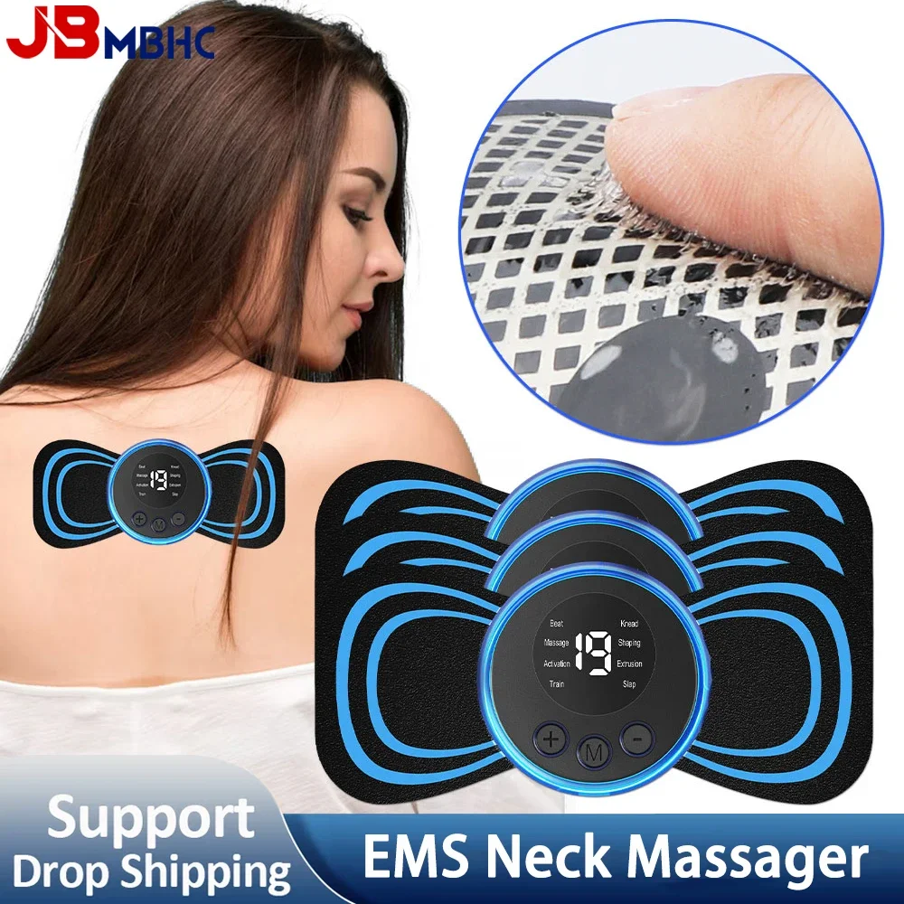 

Устройство для массажа шеи, с ЖК-дисплеем, 8 режимов