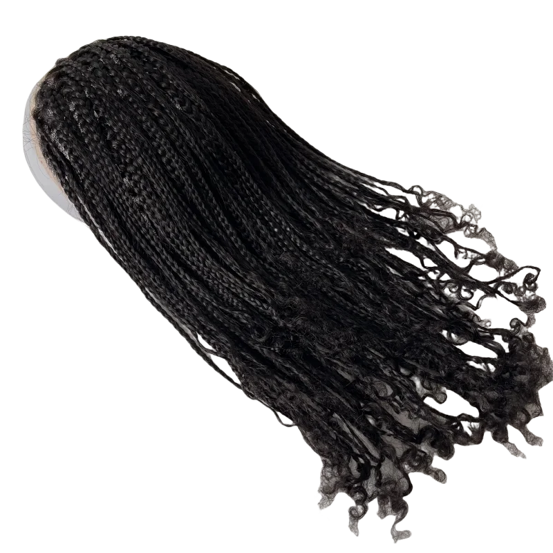 14-дюймовая замена бразильских девственных человеческих волос # 1b Черный длинный