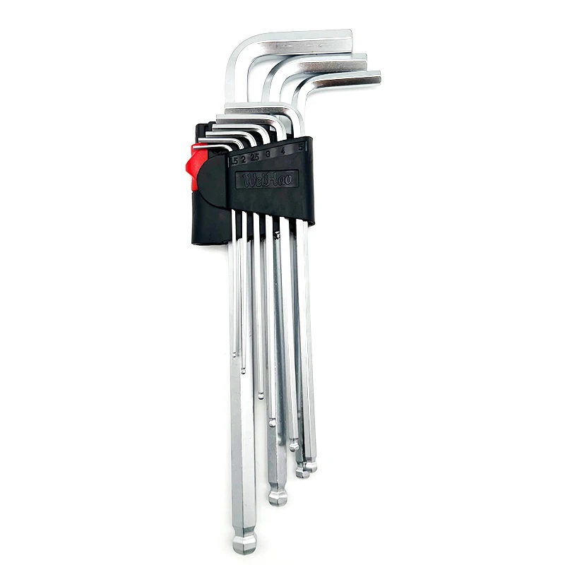 Tragbare profession elle neun Größen von Inbus schlüssels ätzen Sechs kant schlüssel 1,5mm 2mm 2,5mm 3mm 4mm 5mm 6mm 8mm 10mm – Detail 1