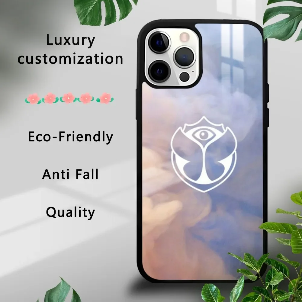 Чехол для телефона Music Festival T-Tomorrowlands iPhone 16 15 14 13 12 11 Pro Xs Max Mini Plus Celulares Hard Funda
