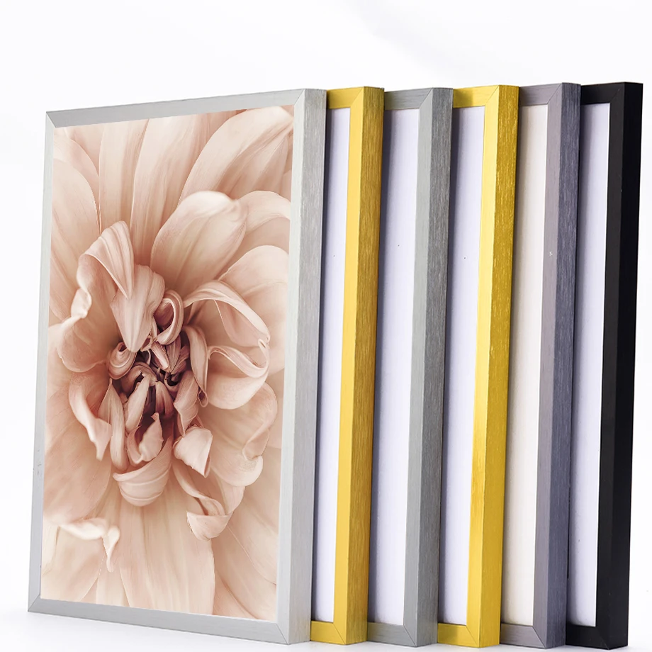 

Photo Picture Poster Painting Frame Aluminum Alloy Metal 30x40cm Gold Silver Black Modern Home Interior Wall Art Room Decoration