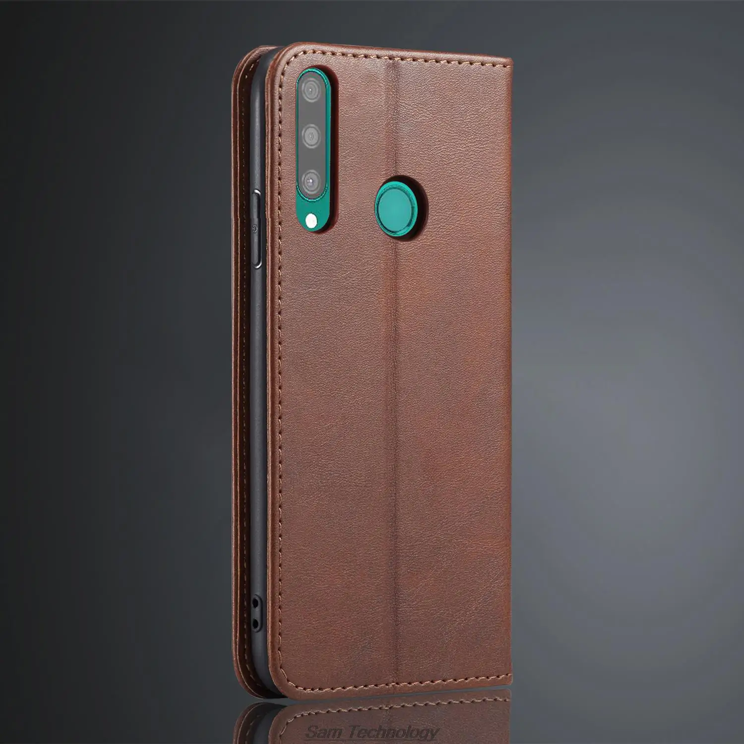 Магнитный кожаный чехол для Huawei Y6P женский флип-чехол телефона