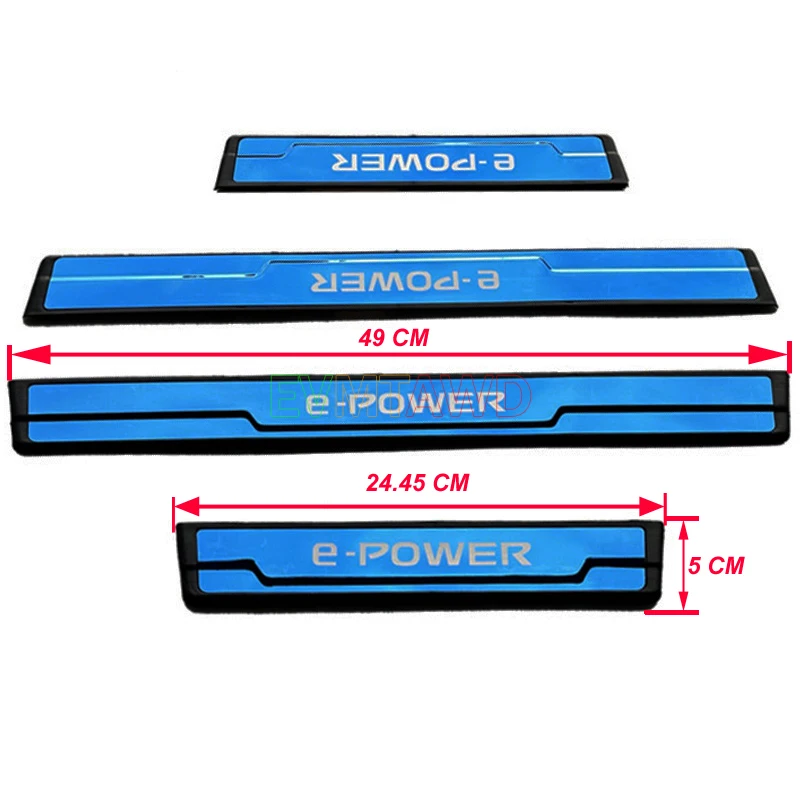 Аксессуары для Nissan X-Trail XTrail T33 T32 2023 2024 Накладка на порог из нержавеющей стали