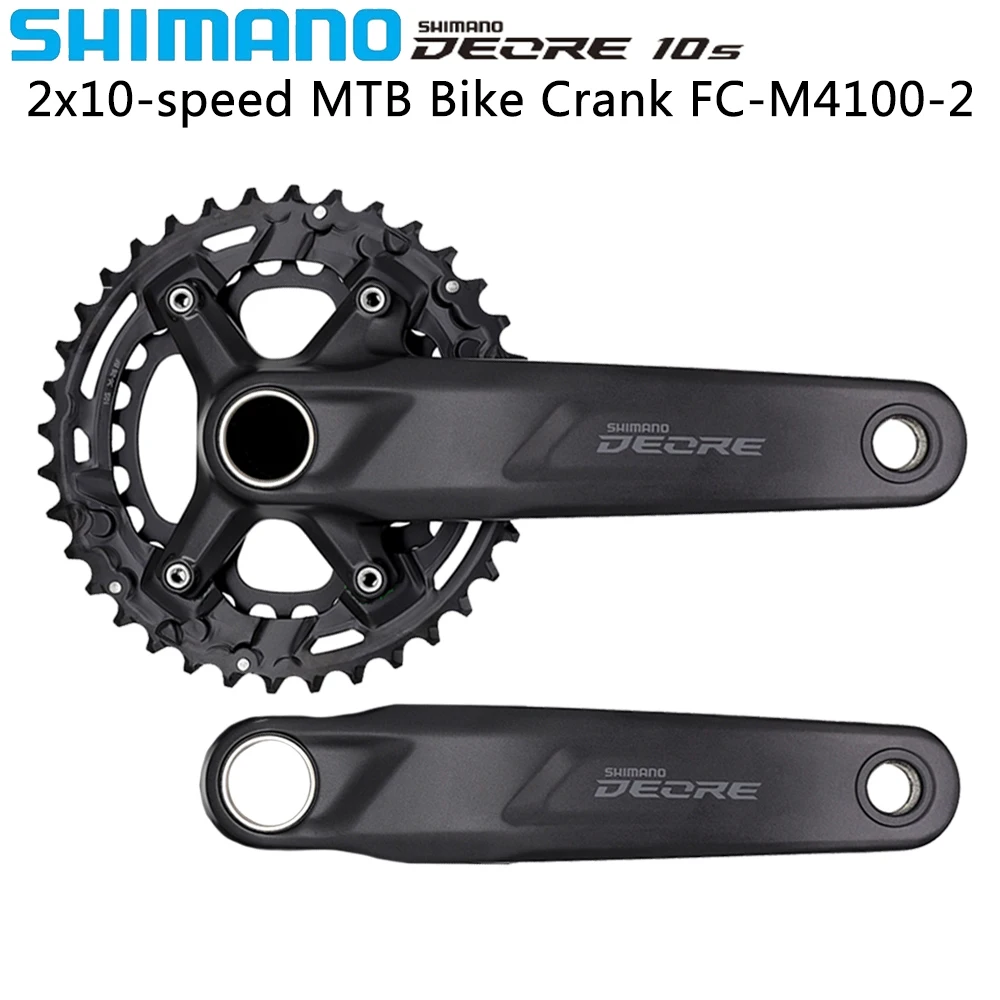 SHIMANO DEORE FC-M4100-2 2X1 0 скоростной Кривошип для горного велосипеда 170 мм/175 мм 26-36T BB52 MT501