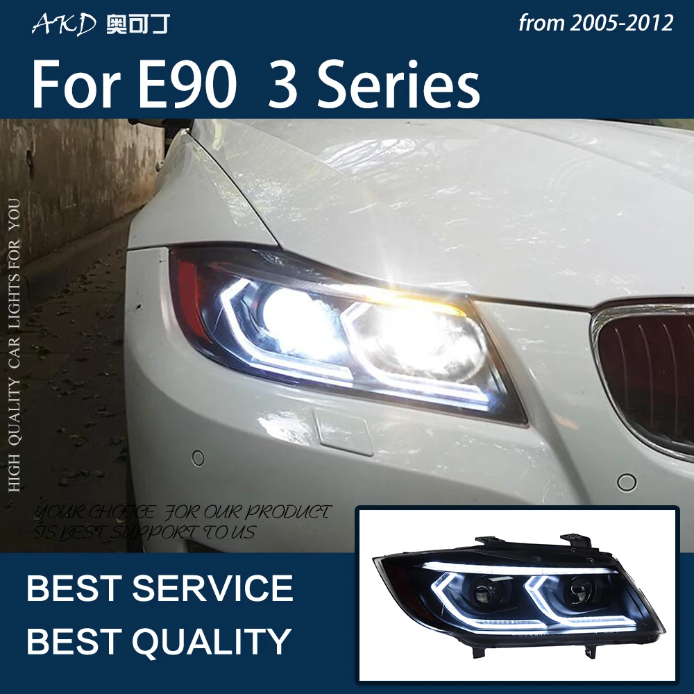 Автомобильные фары для BMW E90 3 серии 2005-2012 светодиодсветодиодный Автомобильная