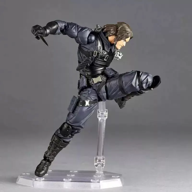 Фигурка зимнего солдата Kaiyodo Revoltech AMAZING YAMAGUCHI Bucky Barnes Капитан Америка Фигурки Коллекционная модель игрушки (art.: 3920cdc2caaad) - 3920cdc2caaad