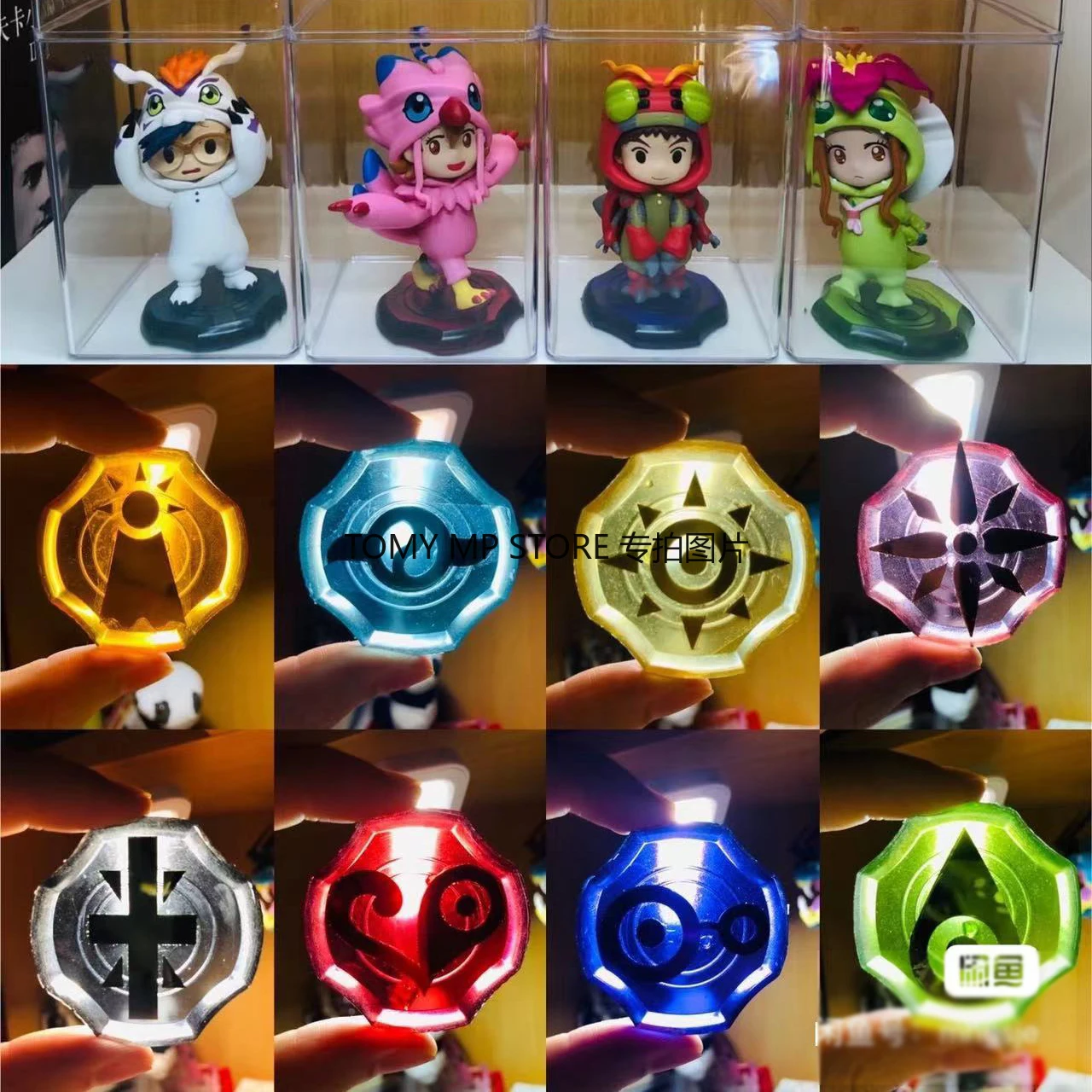 Фото Digimon Digivice Agumon Garurumon Mochimon graymon Evolver, Прозрачная мягкая клейкая фигурка, модель, игрушки №2