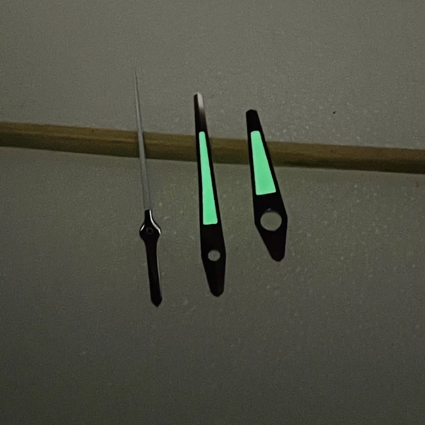 Watch Accessories 12mm Hands Green Luminous Diver's Coloured Seconds Hand Accessories for Movement NH36/NH35/4R35/4R36