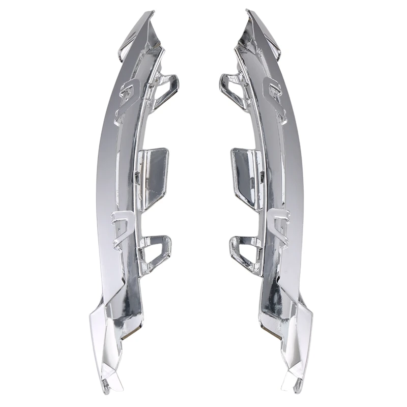 1 пара передних дневных ходовых огней противотуманная фара хромированная рамка