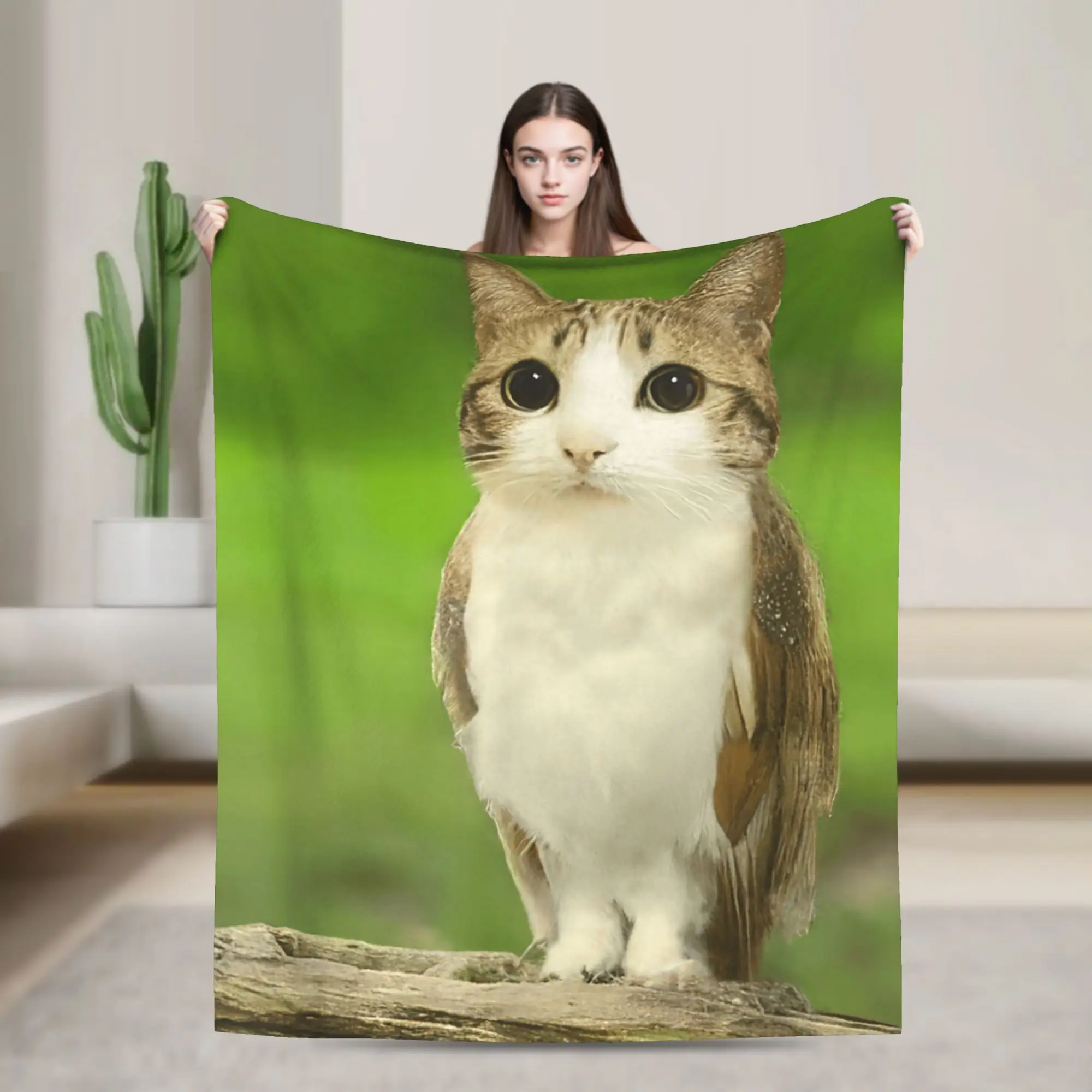 

Meowl Cat Owl Meme плед