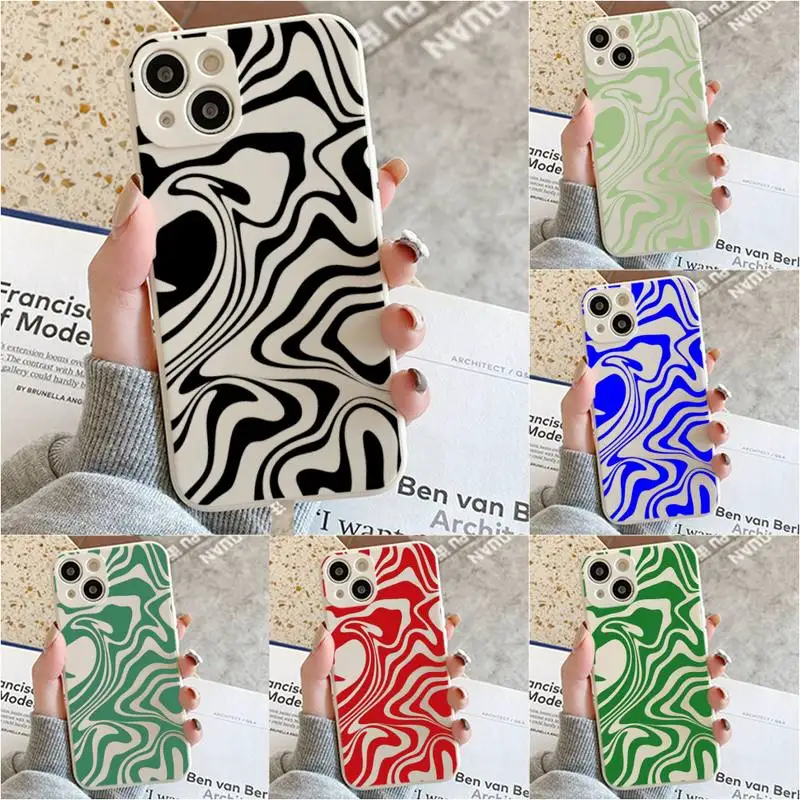 

Liquid Swirl Abstract Pattern Phone Case For Iphone 7 8 Plus X Xr Xs 11 12 13 Se2020 Mini Mobile Iphones 14 Pro Max Case