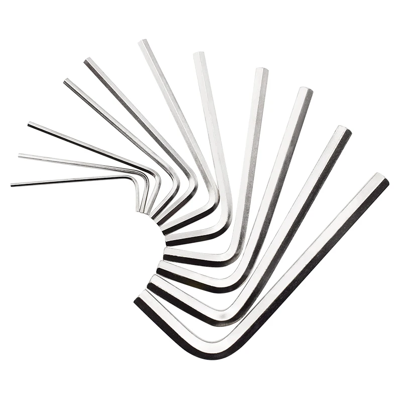 Набор метрических шестигранных гаечных ключей 11 шт.