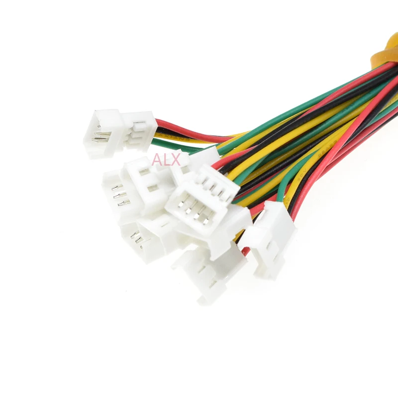 

10 шт. 100 мм mini micro JST 1,25 2/3/4/5/6Pin Штекерный разъем с проводом 1,25 мм 2pin/3Pin/4Pin/5Pin/6Pin кабель