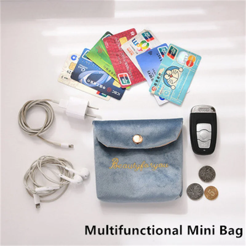 

Mini Napkin Sanitary Pad Pouch Women Girl Towel Storage Bag Coin Purse Lipstick Headphone Case Sanitary Credit Card Holder Bags