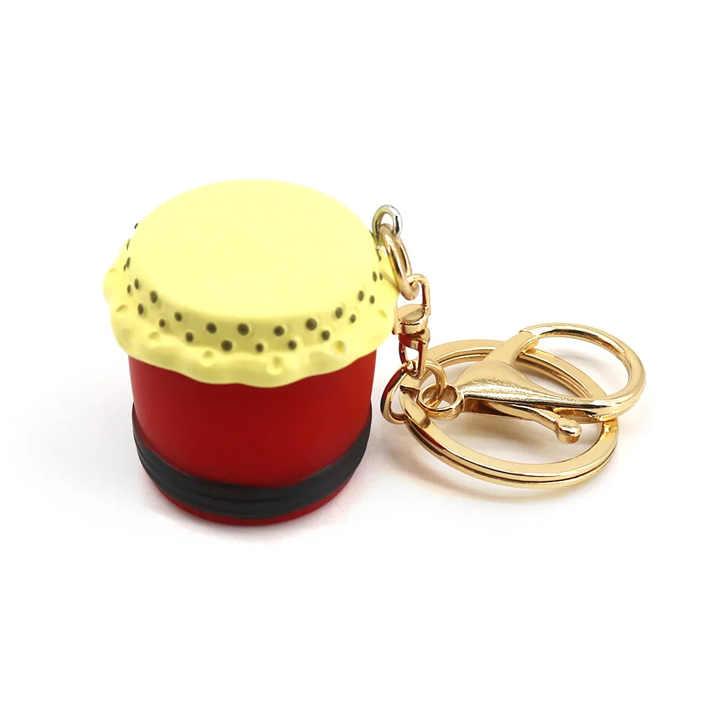 Брелок для ключей в виде барабана китайского льва креативный брелок семи звезд