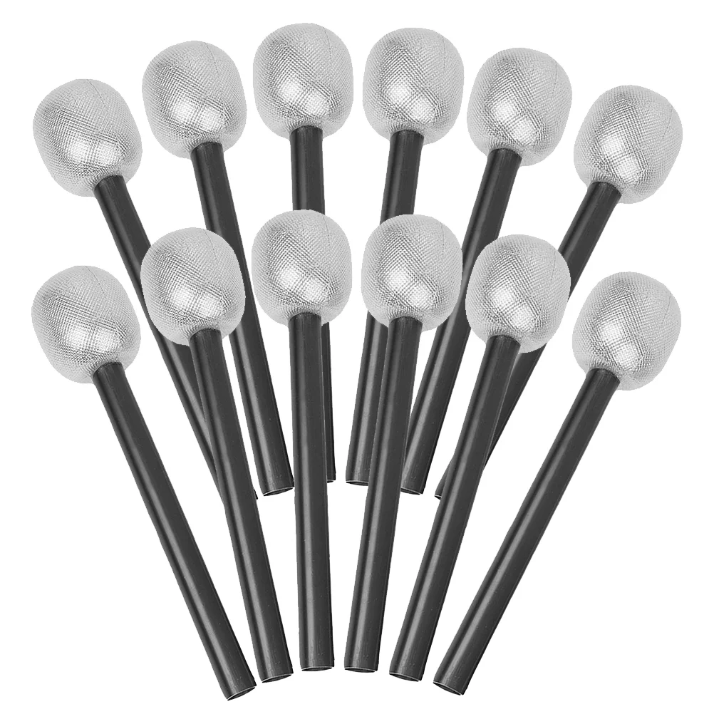 

12 Pcs Microphone Baby Clothing Party Prop Props Costume Kids Plastic Singing Stage Fake