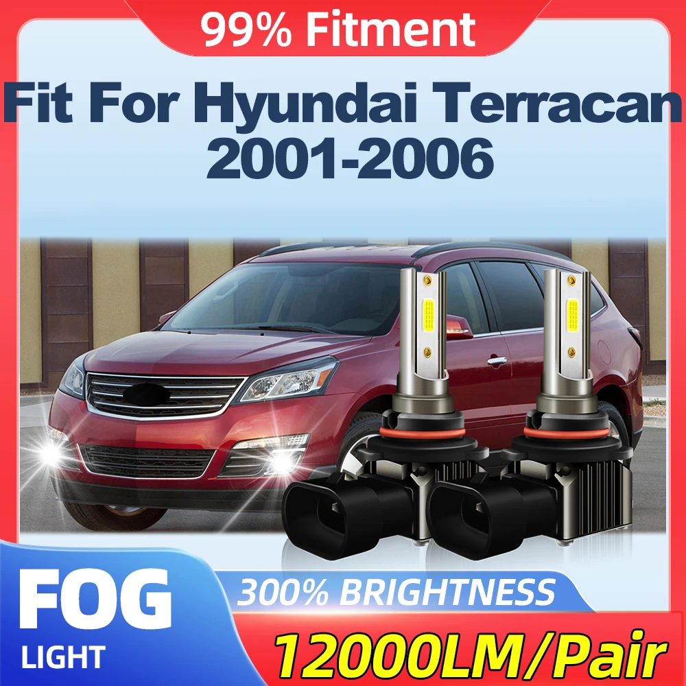 Подходит для Hyundai Terracan 2001 2002 2003 2004 2005 2006 200 Вт противотуманные фары 24000LM CSP чипы 12 В