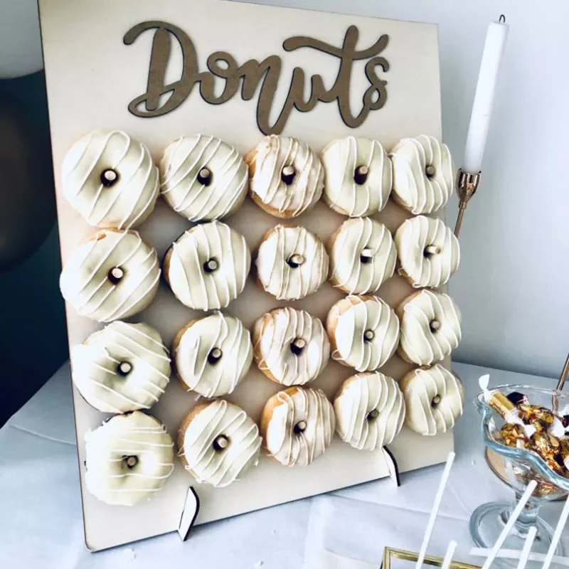 

DIY Wooden Donut Wall Rustic Wedding Decoration Table Donut Party Decor Baby Showers Bridal Shower Birthday Party Favor