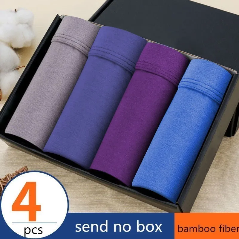 Boxer Men Solid Modal Breathable Comfortable Underwear Man Boxers Super-elastic Shorts Black Underpants Male Panties