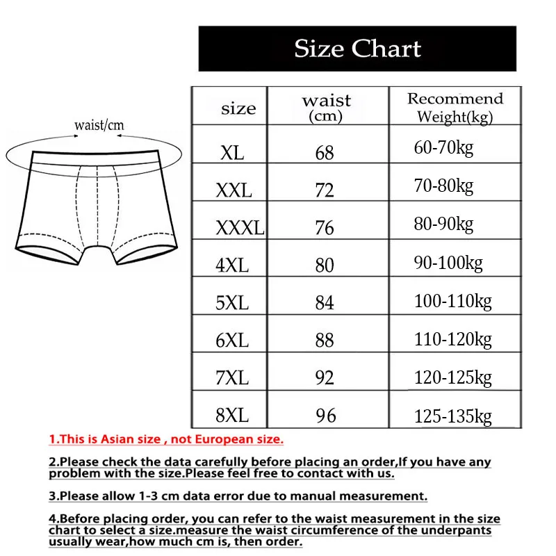 8XL-XL 5Pcs Modal Plus Size Oversize Mens Underwear Brief Mens Briefs Men Shorts Underwear Men Underwear Comfort Male Underwear