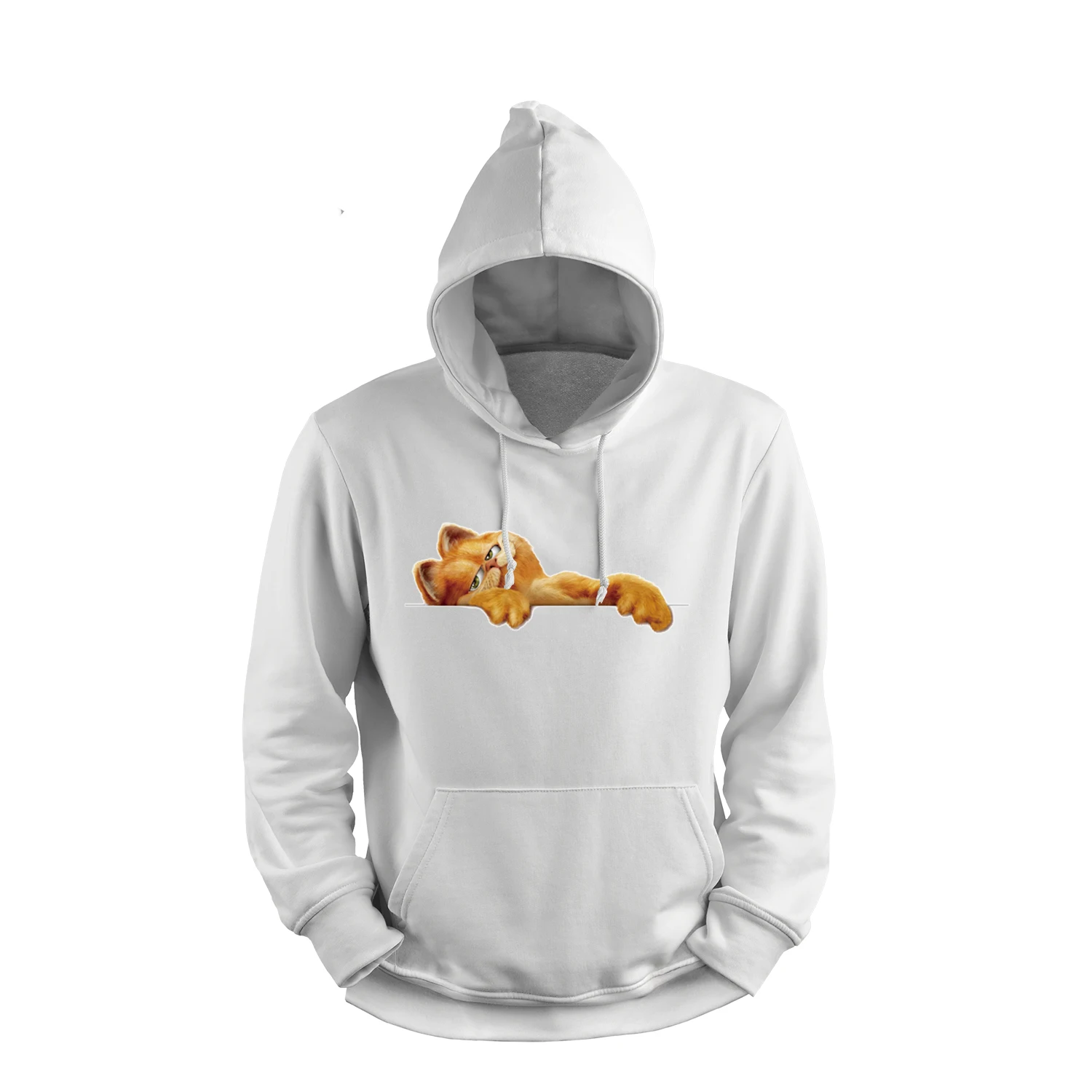 

New Fashion Men's Hoodies Unisex Funny Cute Cat Print Pullover Autumn Casual Sweatshirt Harajuku Hoodies Men Streetwear Clothing