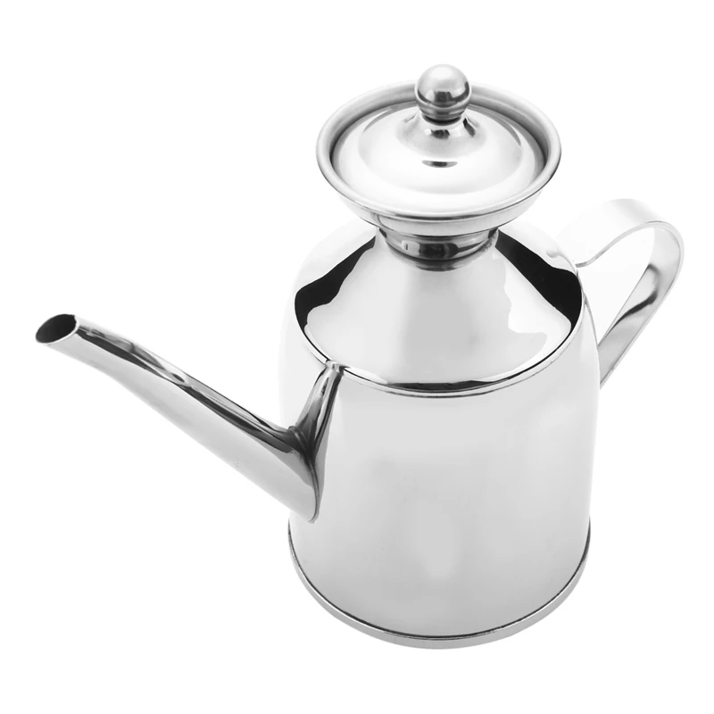 

Емкость-диспенсер для оливкового масла из нержавеющей стали, канистра серебристого цвета, 200 мл, кухонные инструменты, емкость для продукто...