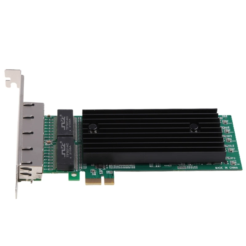 4-портовый s PCI-E RJ45 сервер PCIe x1 Intel 82575 чип 10/100 /1000 Мбит/с Lan-сервер четырехпортовый