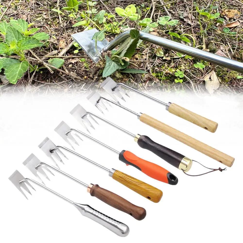 

Новый инструмент для прополки, инструмент для прополки, марганцевый 4 предназначенный для сорняков стальной съемник для прополки, кованые зубья, двойной U8p2