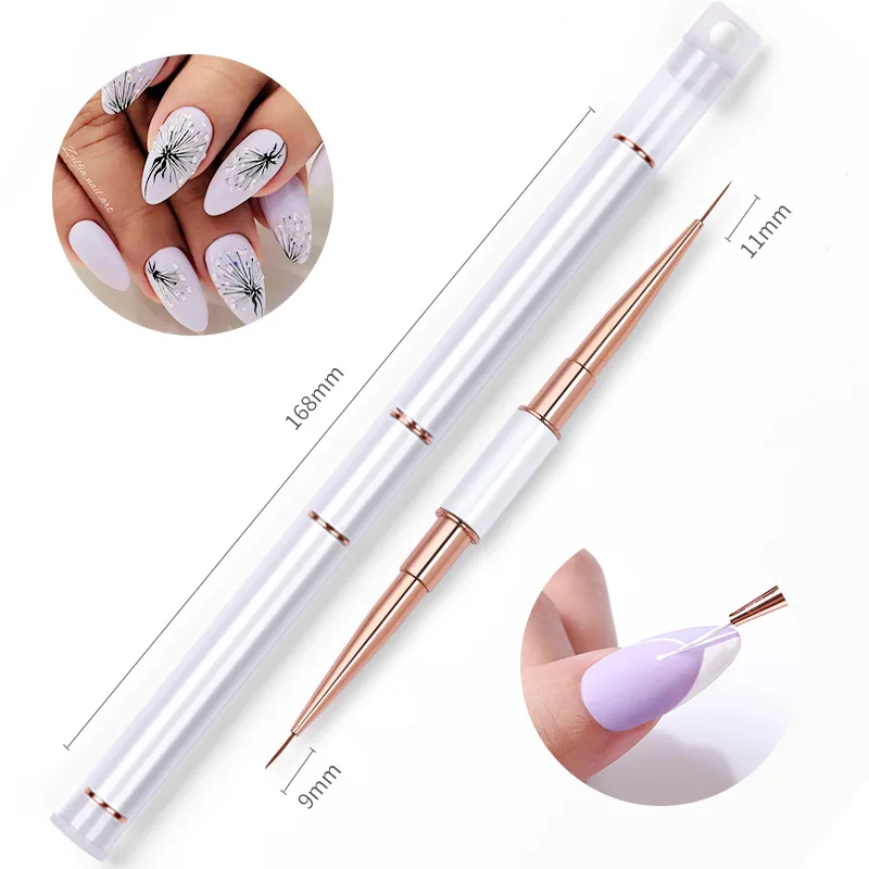 

Double-headed Manicure Drawing Line Pen Phototherapy Brush Phototherapy Pen Nail Art Tool Nail Supplies for Professionals