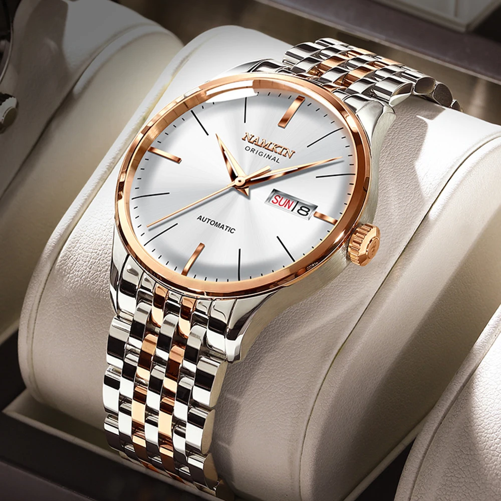 

Luxury Automatic Watch Business Self Winding Mens Watch Fashion 41mm Mechanical Wristwatches NH36 Movement Clocks NAMKIN 2022