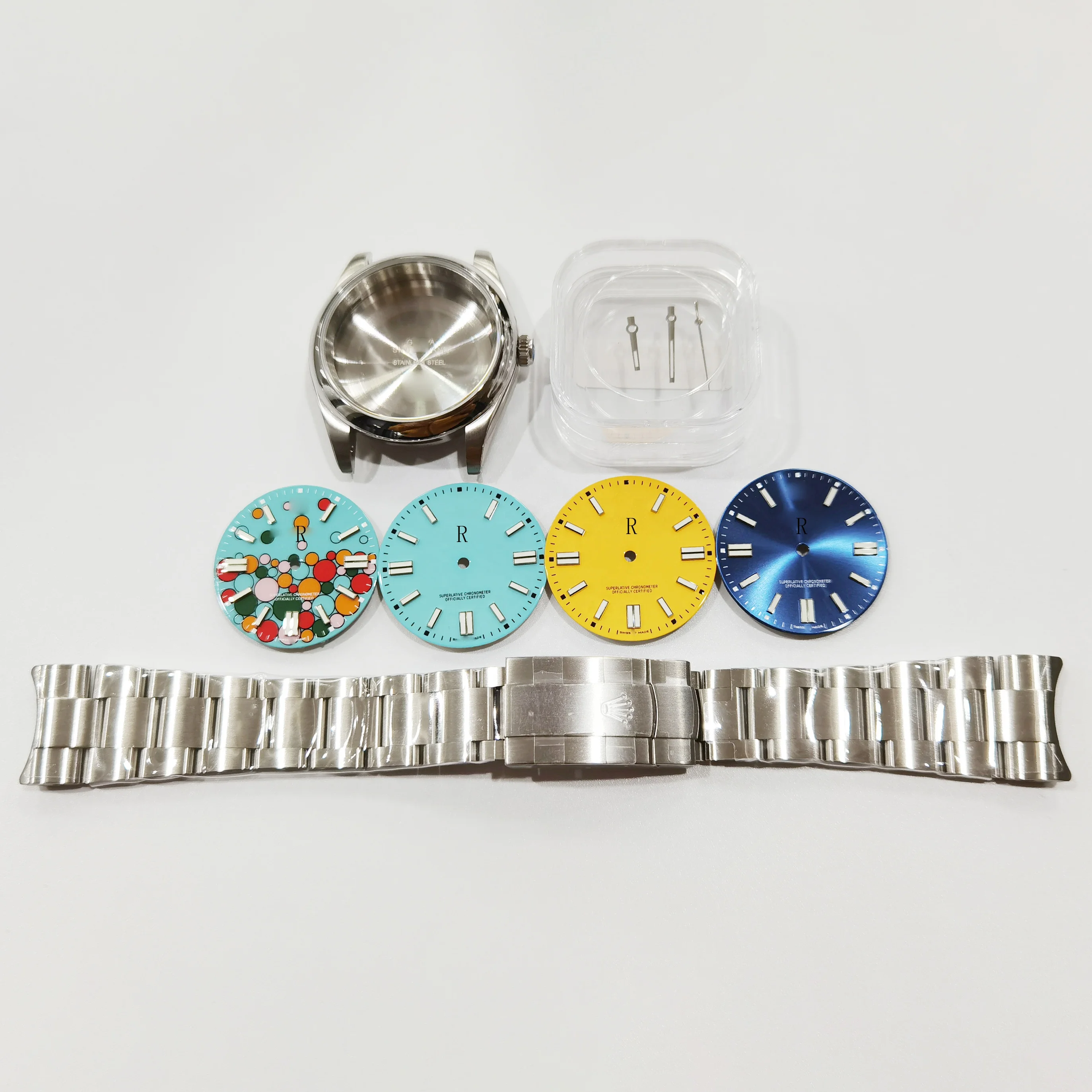 Комплект корпуса часов Oy-ster 41 мм высококачественный чехол для аксессуаров из